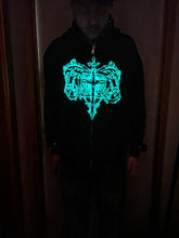 Load image into Gallery viewer, Glow In The Dark Studded Hoodie
