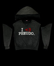 Load image into Gallery viewer, &quot;I &lt;3 PSEUDO&quot; Detachable Hoodie
