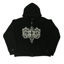 Load image into Gallery viewer, Glow In The Dark Studded Hoodie
